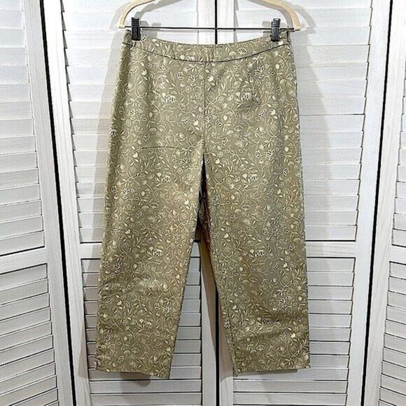 L.L. Bean Crop Pants Size 10 10R  Stretch Y2K * - Picture 2 of 10